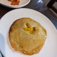 Vegan fried egg at Oh Se Gae Hyang - 오세계향 in Seoul