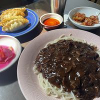 jajangmyeon with dumplings  at Oh Se Gae Hyang - 오세계향 in Seoul