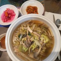Mushroom soup at Oh Se Gae Hyang - 오세계향 in Seoul
