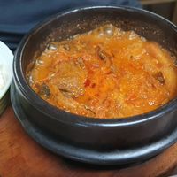 Vegan spicy beef stew 두개장 at Oh Se Gae Hyang - 오세계향 in Seoul