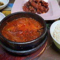 Vegan spicy stew 불구이뚝배기 at Oh Se Gae Hyang - 오세계향 in Seoul