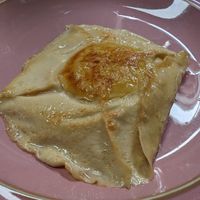 Vegan fried egg at Oh Se Gae Hyang - 오세계향 in Seoul