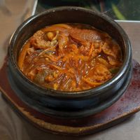 Spicy noodles at Oh Se Gae Hyang - 오세계향 in Seoul