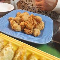 Korean fried "chicken" 7/10 but plain male sure to add spice mix at Oh Se Gae Hyang - 오세계향 in Seoul