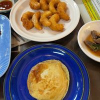 'fried egg' and shrimp  at Oh Se Gae Hyang - 오세계향 in Seoul