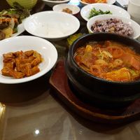 Korean stew with soy protein at Oh Se Gae Hyang - 오세계향 in Seoul
