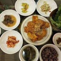 Soy meat and side dishes at Oh Se Gae Hyang - 오세계향 in Seoul