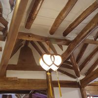 Beautiful Korean style ceiling at Oh Se Gae Hyang - 오세계향 in Seoul