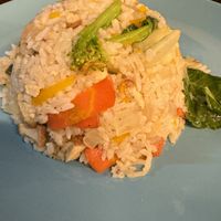 Vegetable fried rice with tofu at JiJi Restaurant in Mae Hong Son