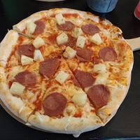 Vegane Pizza Hawai at Pizzeria Nero in Bielefeld