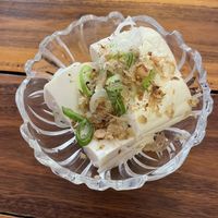 Cold tofu  at Osaka Sushi Tonkatsu in Vientiane