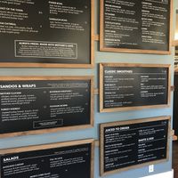 Great menu at Mother's Juice Cafe in Bend