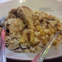 Very few non vegan establishments pick up the baton to take their service further with dessert offerings, a lovely sweet way to finish off any good vegan meal, but this one does! So off course, we simply had to drop an additional R60.00 to their bill ! 

For dessert we enjoyed The Amistoso  (cashew cream, caramel, pineapple, orange flavoured crumble, coconut shavings). It looked nothing like the neat presentation on their menu however we both agreed on taste sensation. The combination is perfect, we cannot fault and it's satisfying enough to share! 

Well done, we are coming back!  at Col'Cacchio Pizzeria - Montecasino in Johannesburg