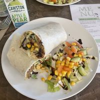 Hummus And Falafel Wrap  at Sunnyside Rural Trust Farmshop & Cafe in Hemel Hempstead