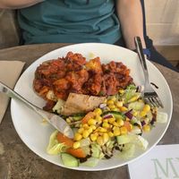 Three Bean Chilli Jacket Potato  at Sunnyside Rural Trust Farmshop & Cafe in Hemel Hempstead