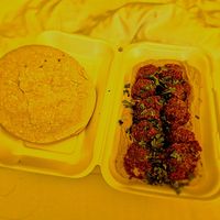 Sorry about the poor colour balance at Falafel Bar in Budapest