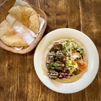 Falafel & salad plate  at Falafel Bar in Budapest