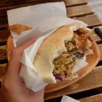 Falafel at Falafel Bar in Budapest