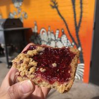 Vegan raspberry bar at Savage Goods in El Paso