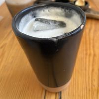 Agua fresca, some kind of infused water.  Very good.   at Hierba Dulce in Oaxaca