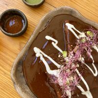 Enfrijoladas 🌶  at Hierba Dulce in Oaxaca
