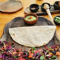 Empanada de mole at Hierba Dulce in Oaxaca