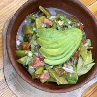 Cactus salad   at Hierba Dulce in Oaxaca