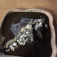 enmoladad filled with banana- so good!  at Hierba Dulce in Oaxaca