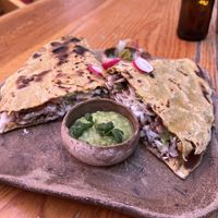 tlayuda   at Hierba Dulce in Oaxaca