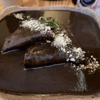 Enmoladas  at Hierba Dulce in Oaxaca
