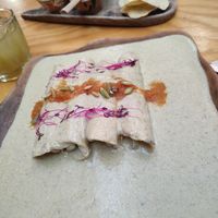 Falso papatzul at Hierba Dulce in Oaxaca