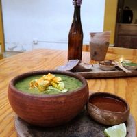 Sopa de guías at Hierba Dulce in Oaxaca