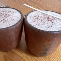 Hot chocolate   at Hierba Dulce in Oaxaca