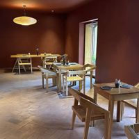 Indoor dining room  at Hierba Dulce in Oaxaca