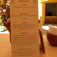 Ingredients explanation at Hierba Dulce in Oaxaca