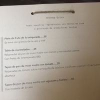 menu4 at Hierba Dulce in Oaxaca