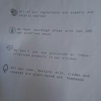 Menu, all vegan at Hierba Dulce in Oaxaca