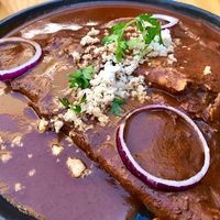vegan mole at Hierba Dulce in Oaxaca
