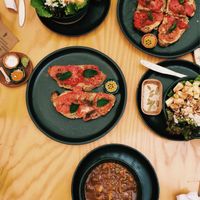 Soup, salad, tomato toast - YUM! at Hierba Dulce in Oaxaca