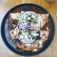 Enchiladas at Hierba Dulce in Oaxaca