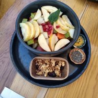 Plato de fruta at Hierba Dulce in Oaxaca