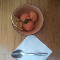 Helado de mamey at Hierba Dulce in Oaxaca