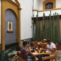 courtyard at Hierba Dulce in Oaxaca