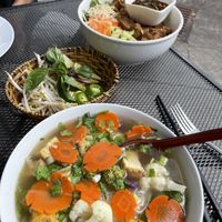 Two vegan options - large portions   at Peak of Asia in Breckenridge