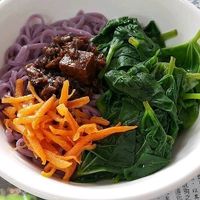 素燥蕃薯麵 at Jí Zhàn SùShí 吉棧素食 in Taichung