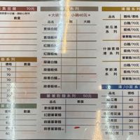 Menu at Jí Zhàn SùShí 吉棧素食 in Taichung