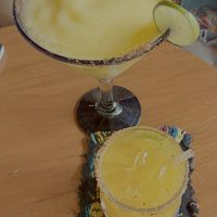 Great margaritas, both blended and on the rocks!  Includes mango and passion fruit. Happy hour (2 for 1) goes from noon to six    at River Cafe in Puerto Vallarta