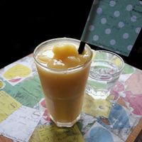 Orange & mango smoothie at The Note Coffee in Ho Chi Minh City