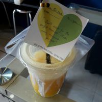 passion fruit smoothie  at The Note Coffee in Ho Chi Minh City