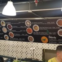 Menu at Hummus and Couscous Bar - Aupark Mall in Bratislava